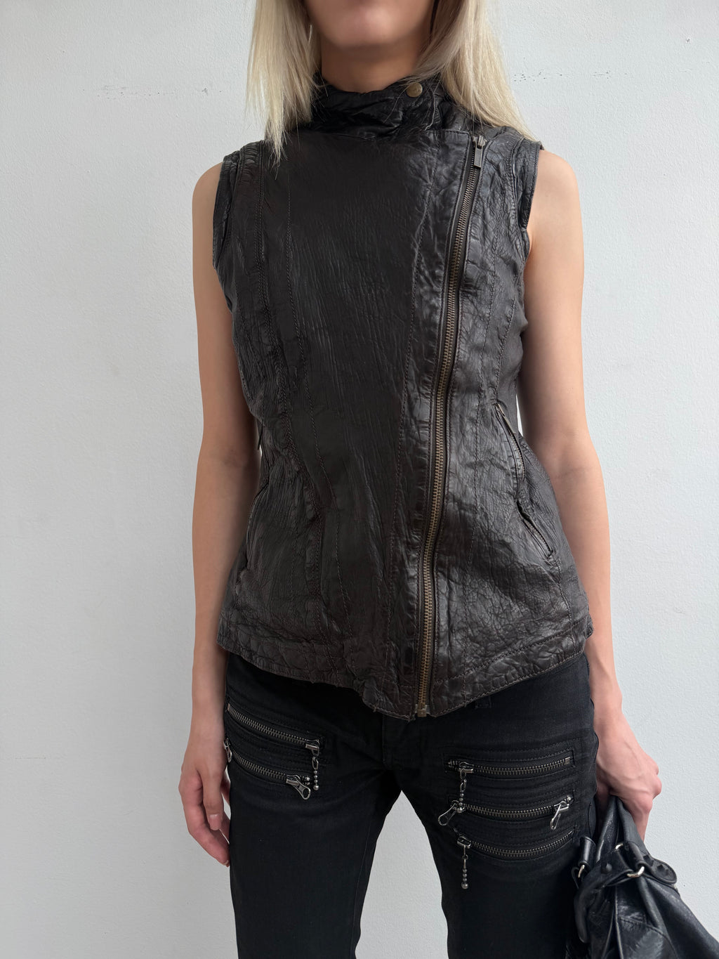 REAL LEATHER VEST