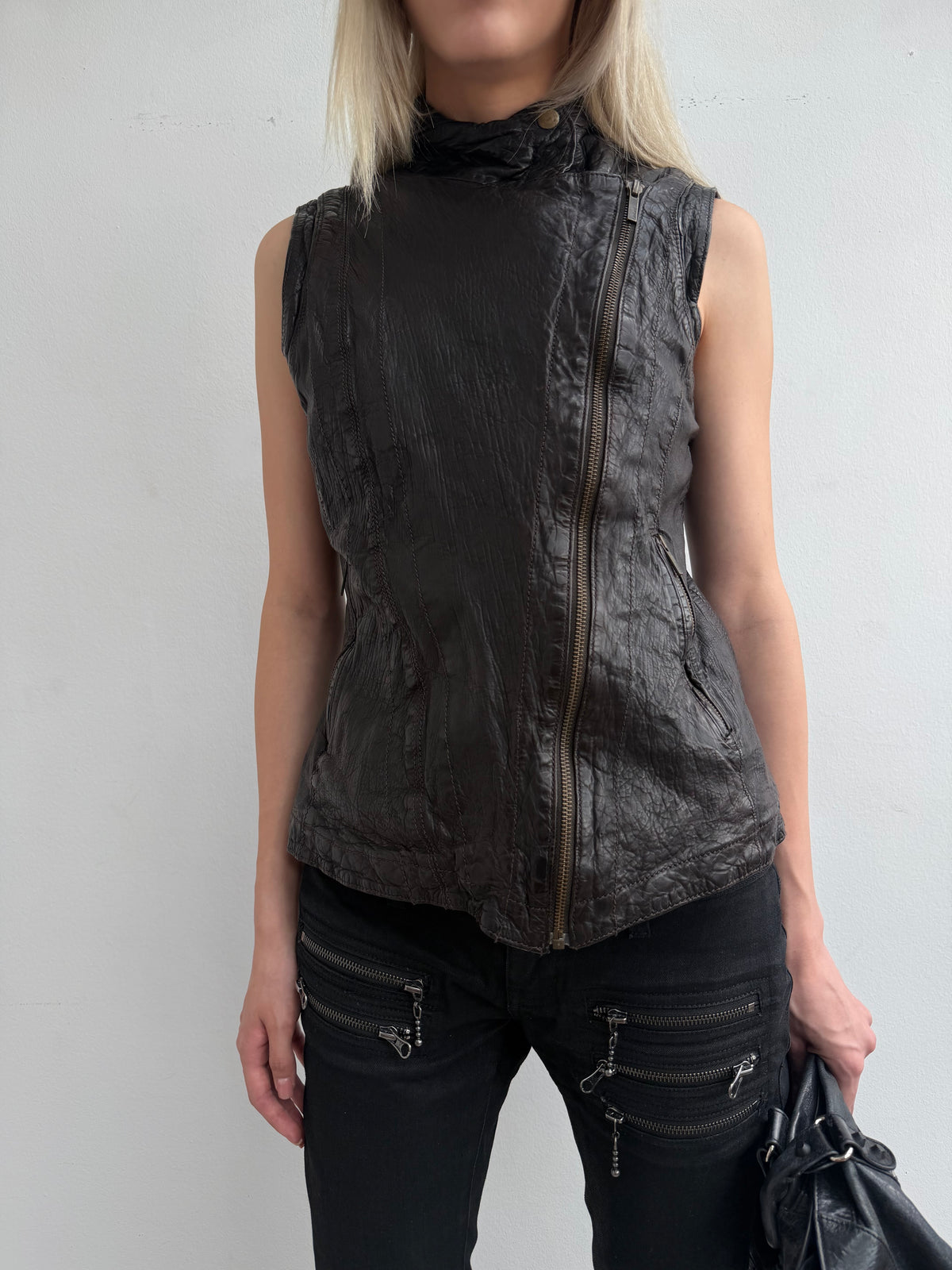 REAL LEATHER VEST