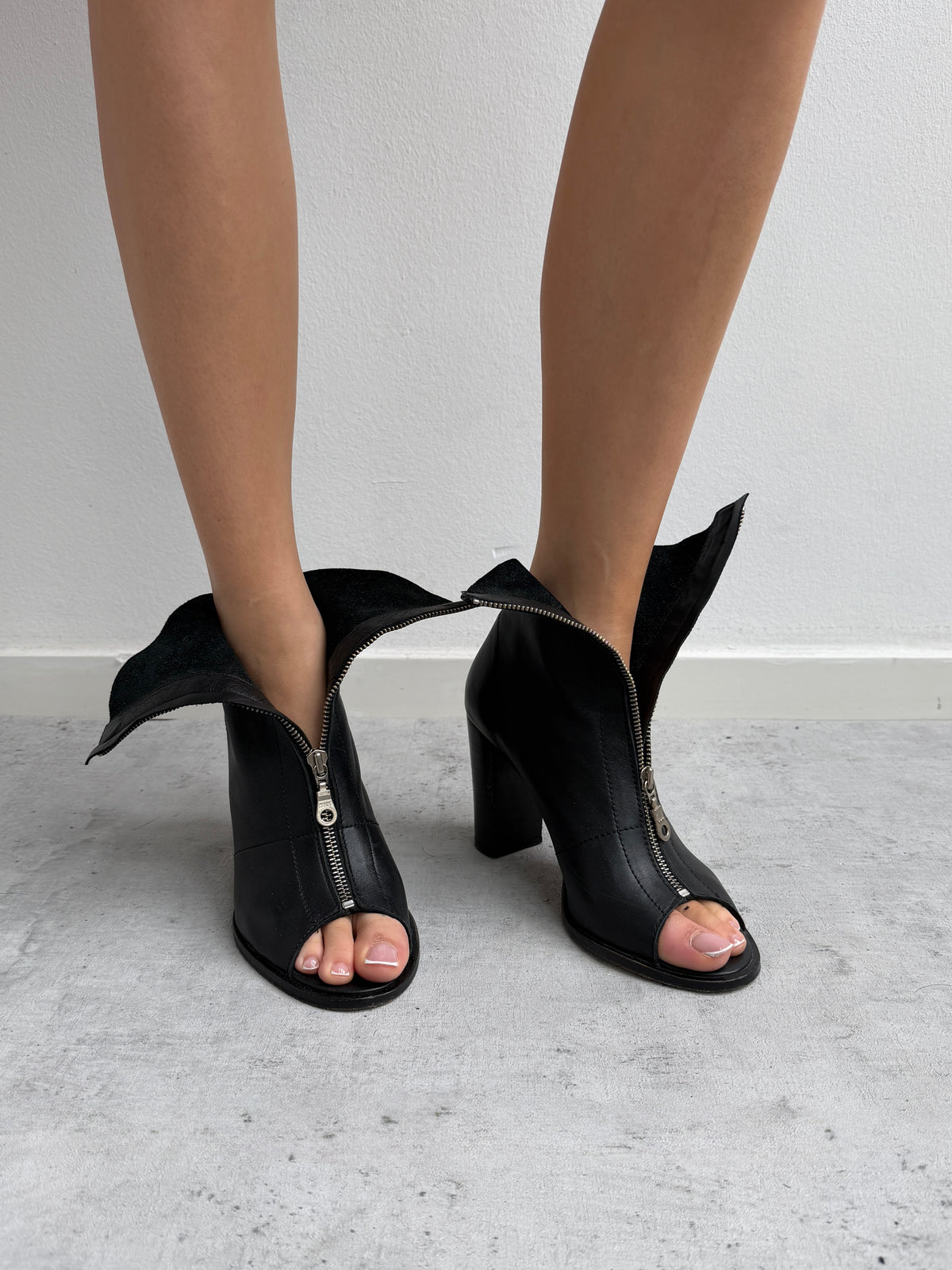 Leather boots