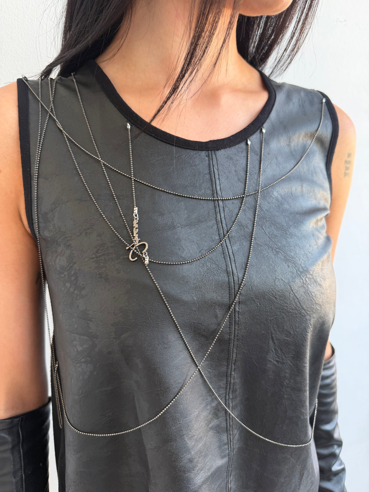 LEATHER TOP