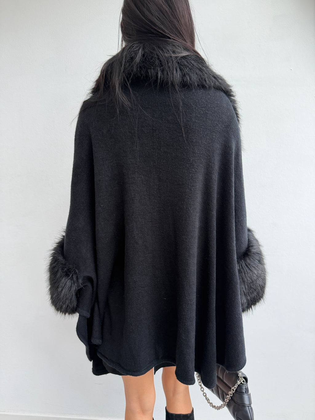 FAUX FUR CARDIGAN