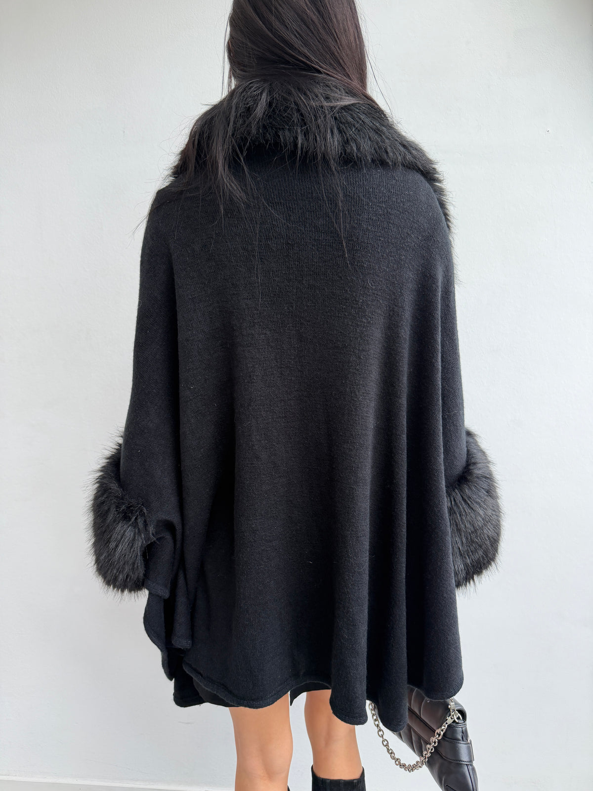 FAUX FUR CARDIGAN