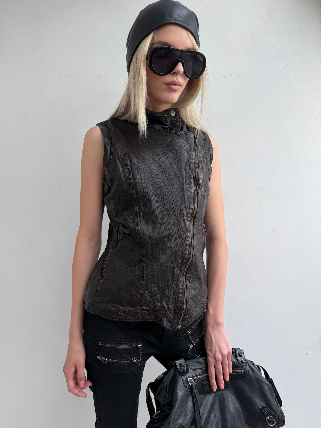 REAL LEATHER VEST