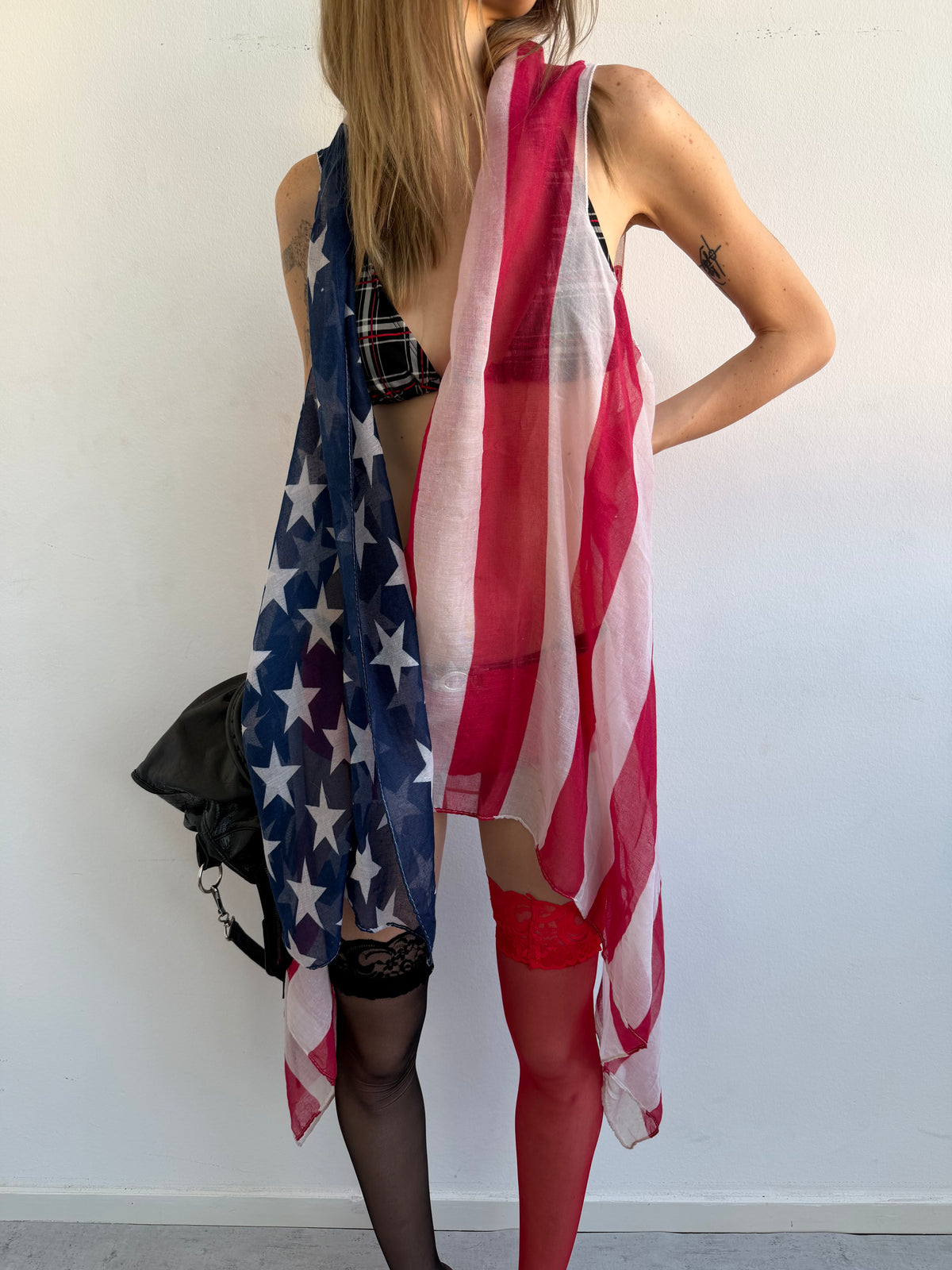 U.S. flag cape