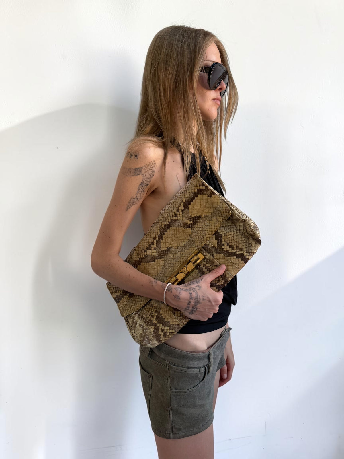 Genuine Snakeskin Clutch