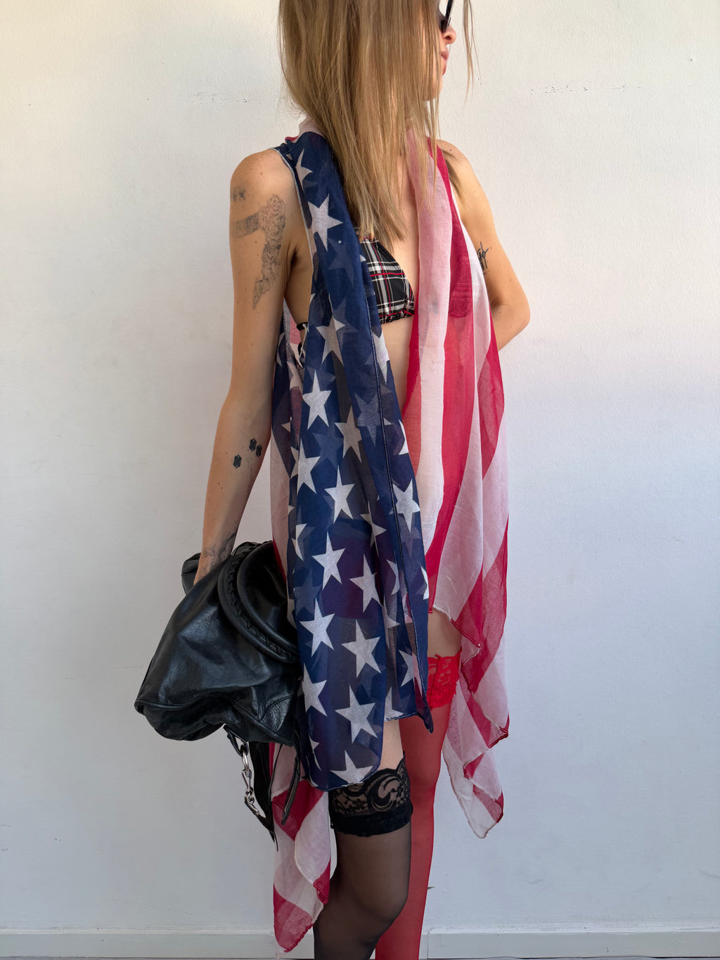 U.S. flag cape