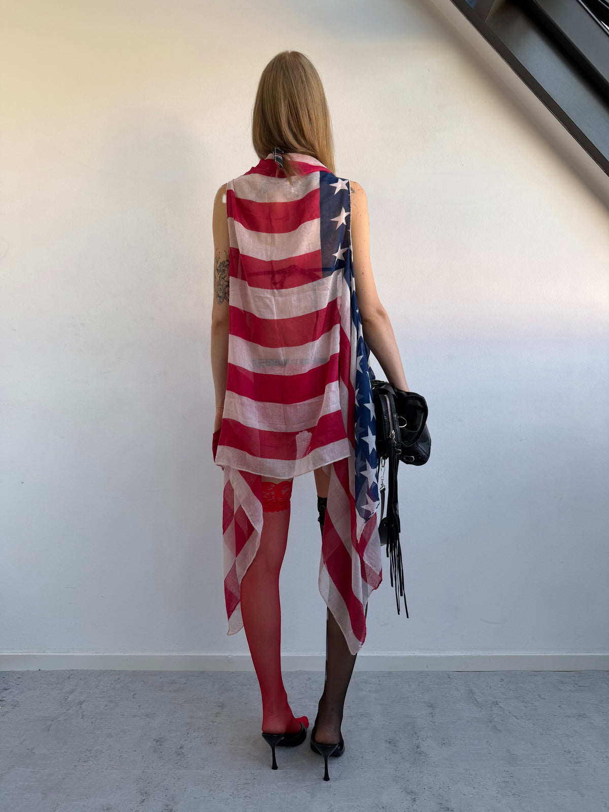 U.S. flag cape