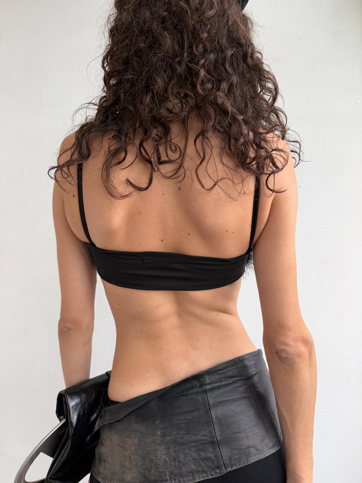 Faux fur top