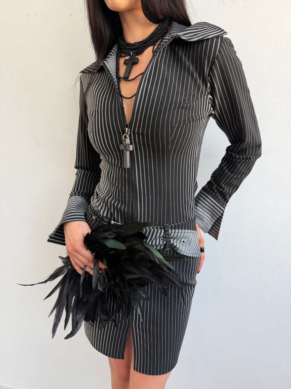 VINTAGE DRESS + BELT