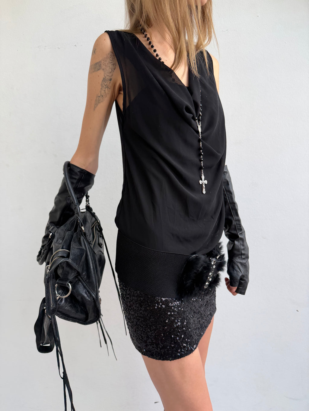 VINTAGE DRESS + BELT