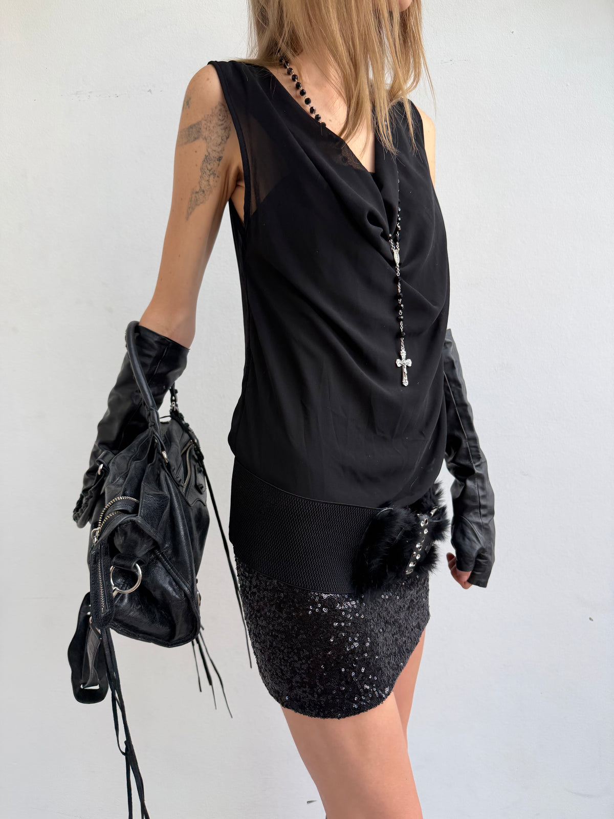 VINTAGE DRESS + BELT