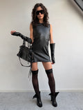 Fendi leather dress