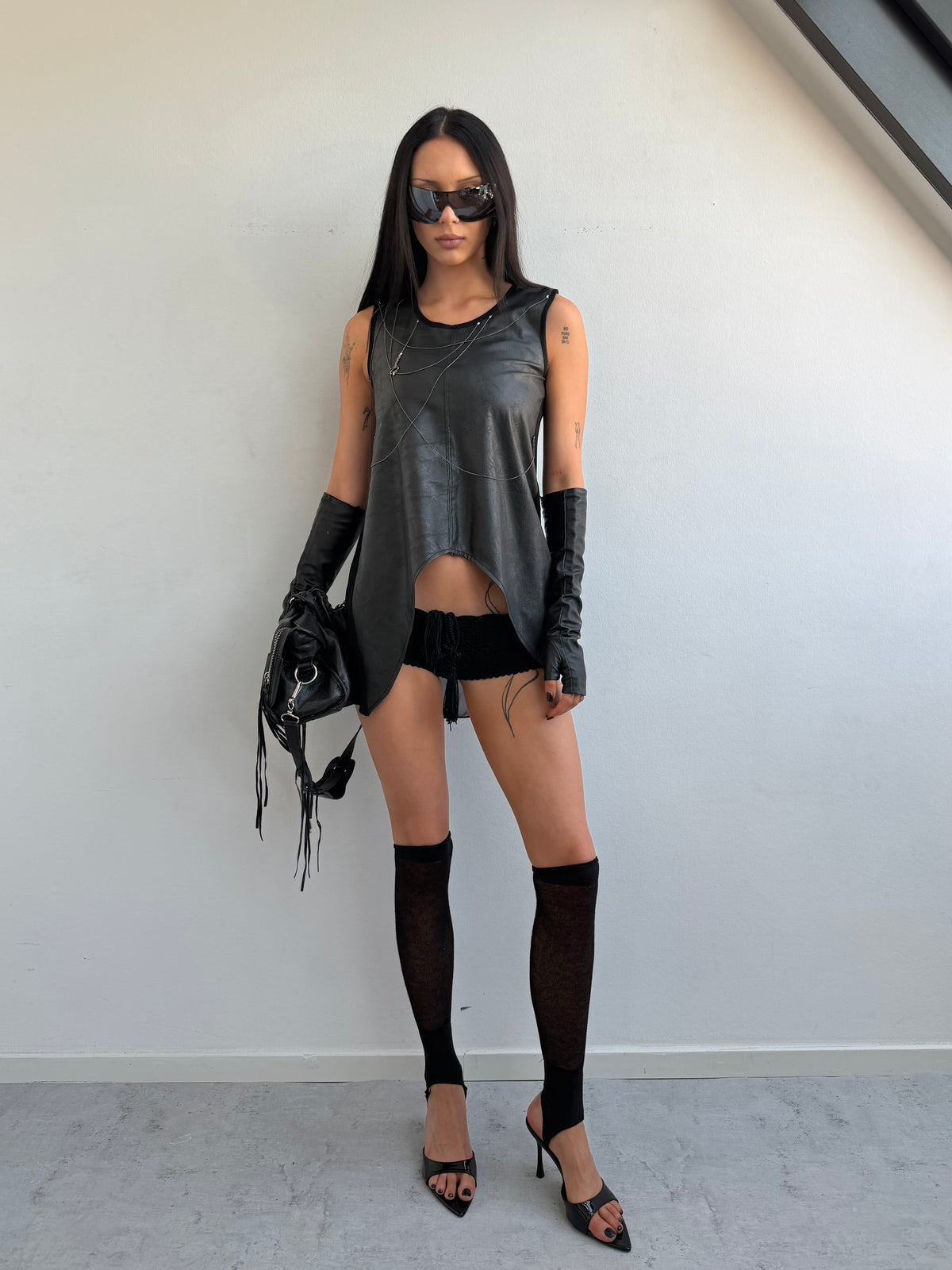 LEATHER TOP