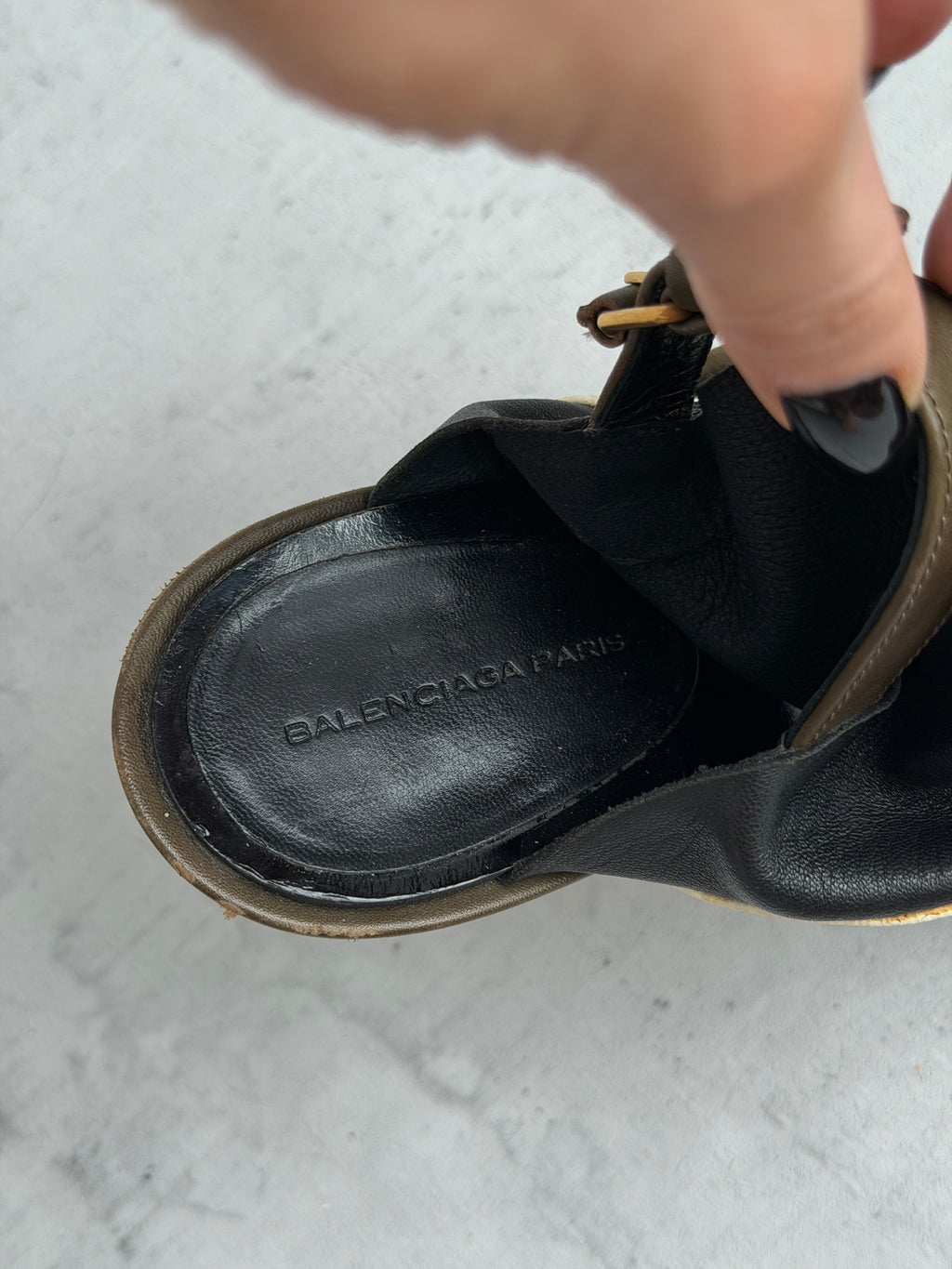 Balenciaga leather heels