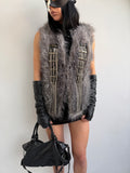 Faux fur vest