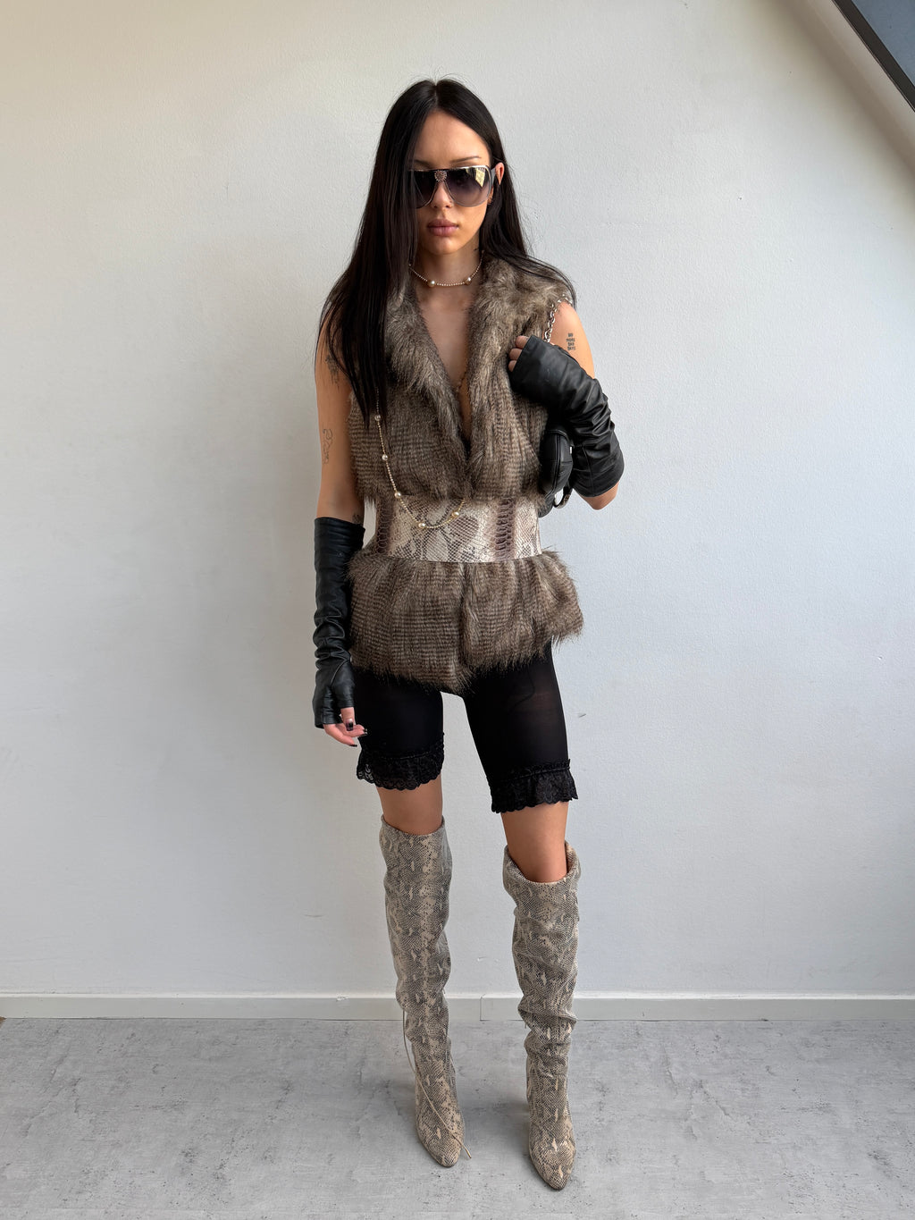 FAUX FUR VEST