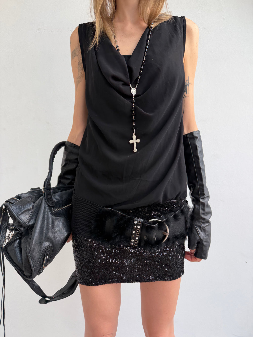 VINTAGE DRESS + BELT