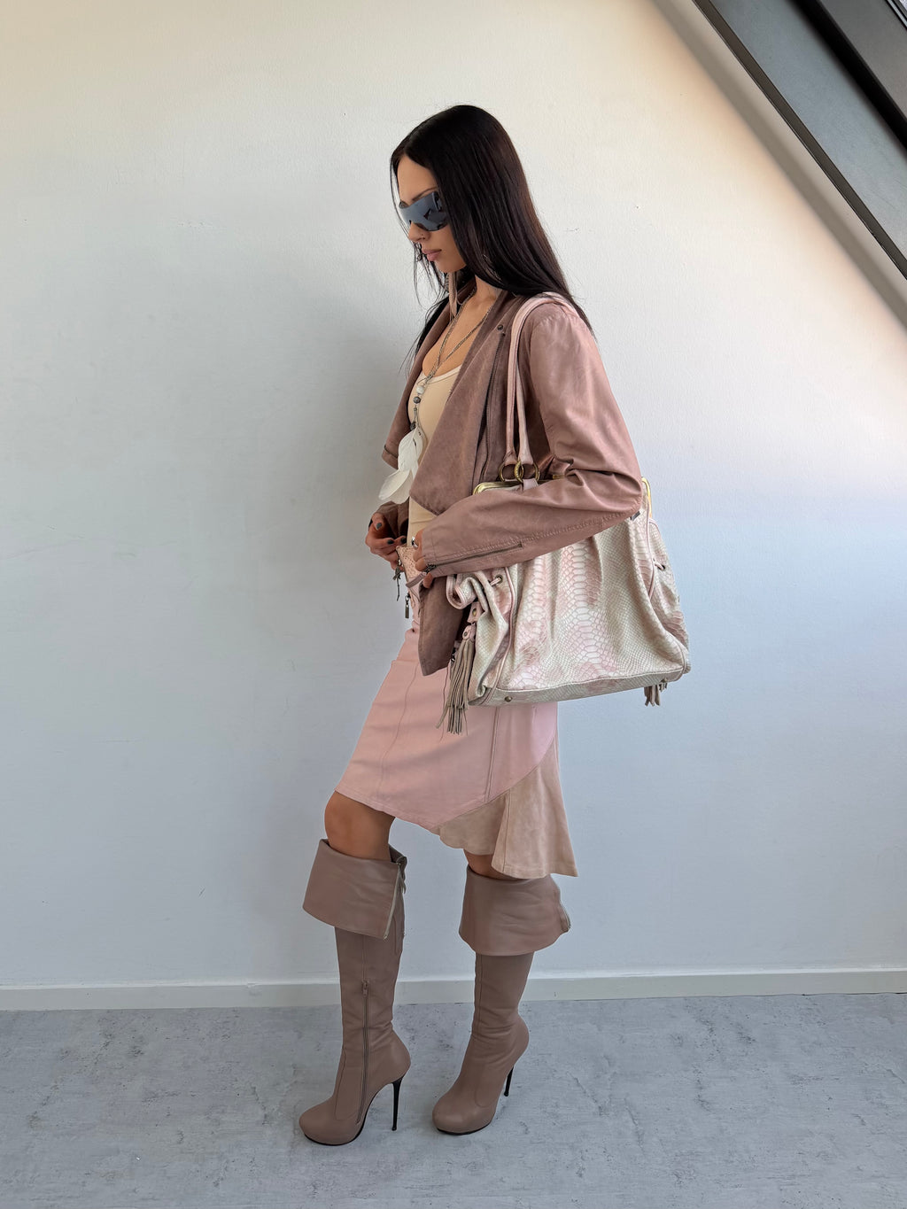 ASYMMETRICAL PINK JACKET