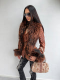 REAL FUR & REAL LEATHER JACKET