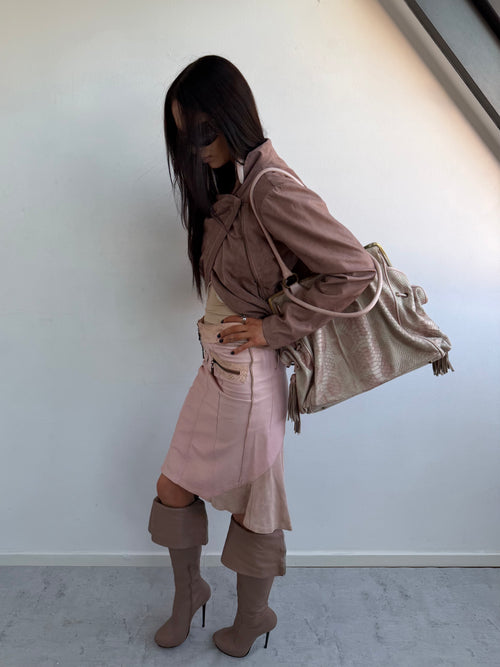 ASYMMETRICAL PINK JACKET