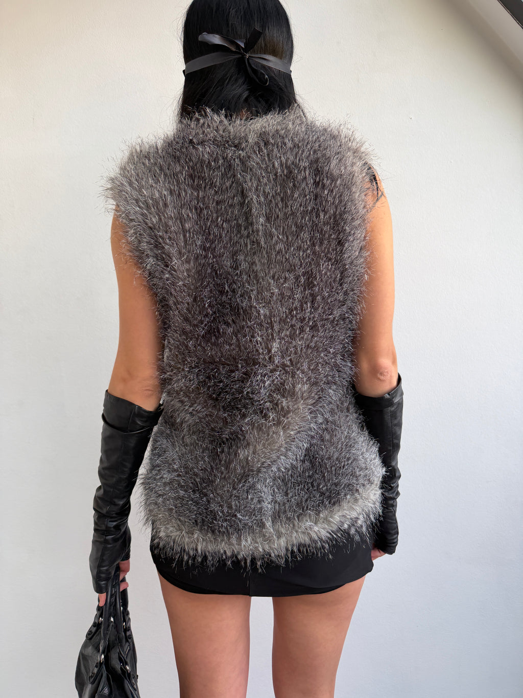 Faux fur vest