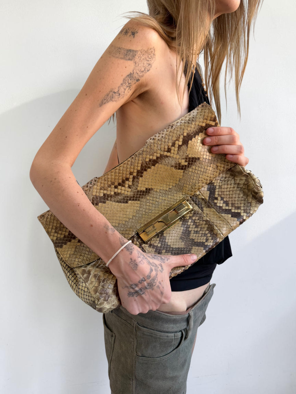 Genuine Snakeskin Clutch
