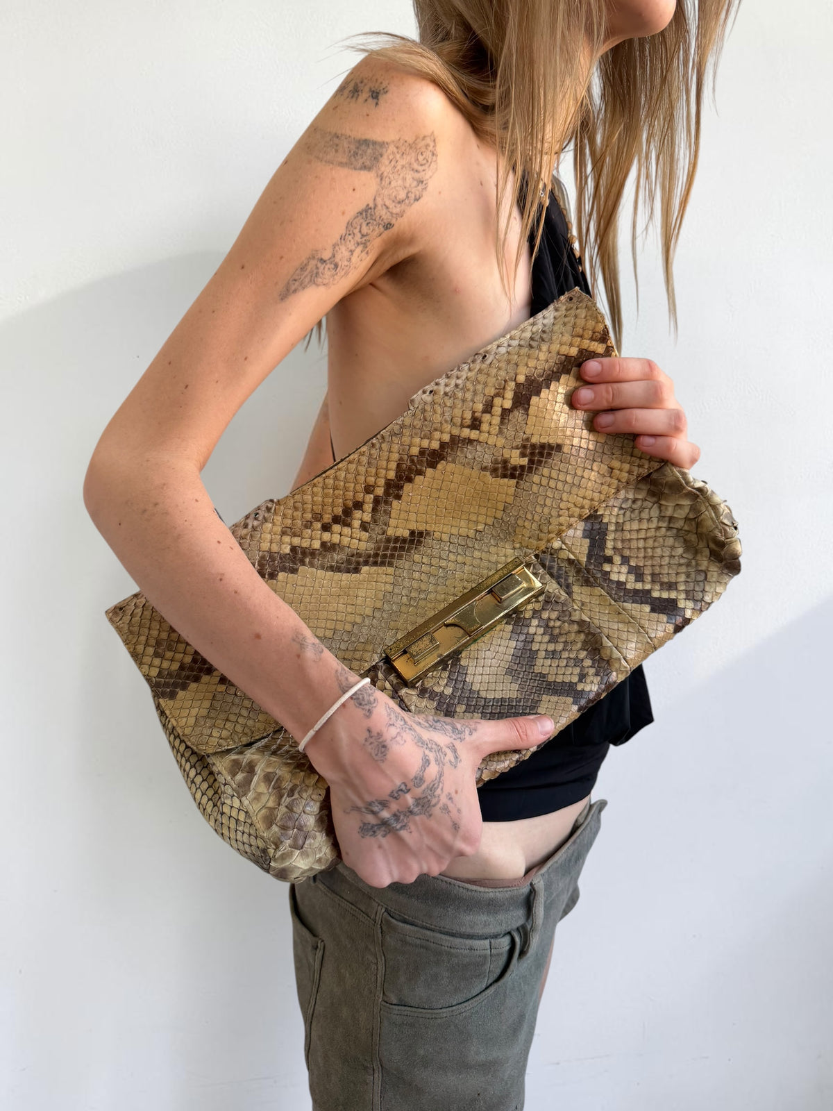 Genuine Snakeskin Clutch