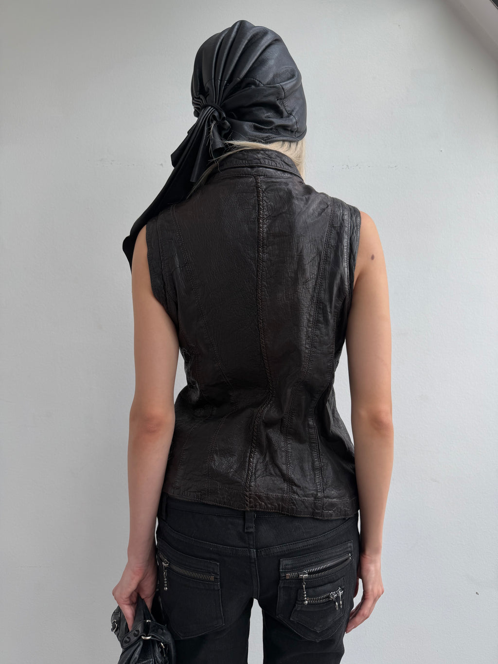 REAL LEATHER VEST