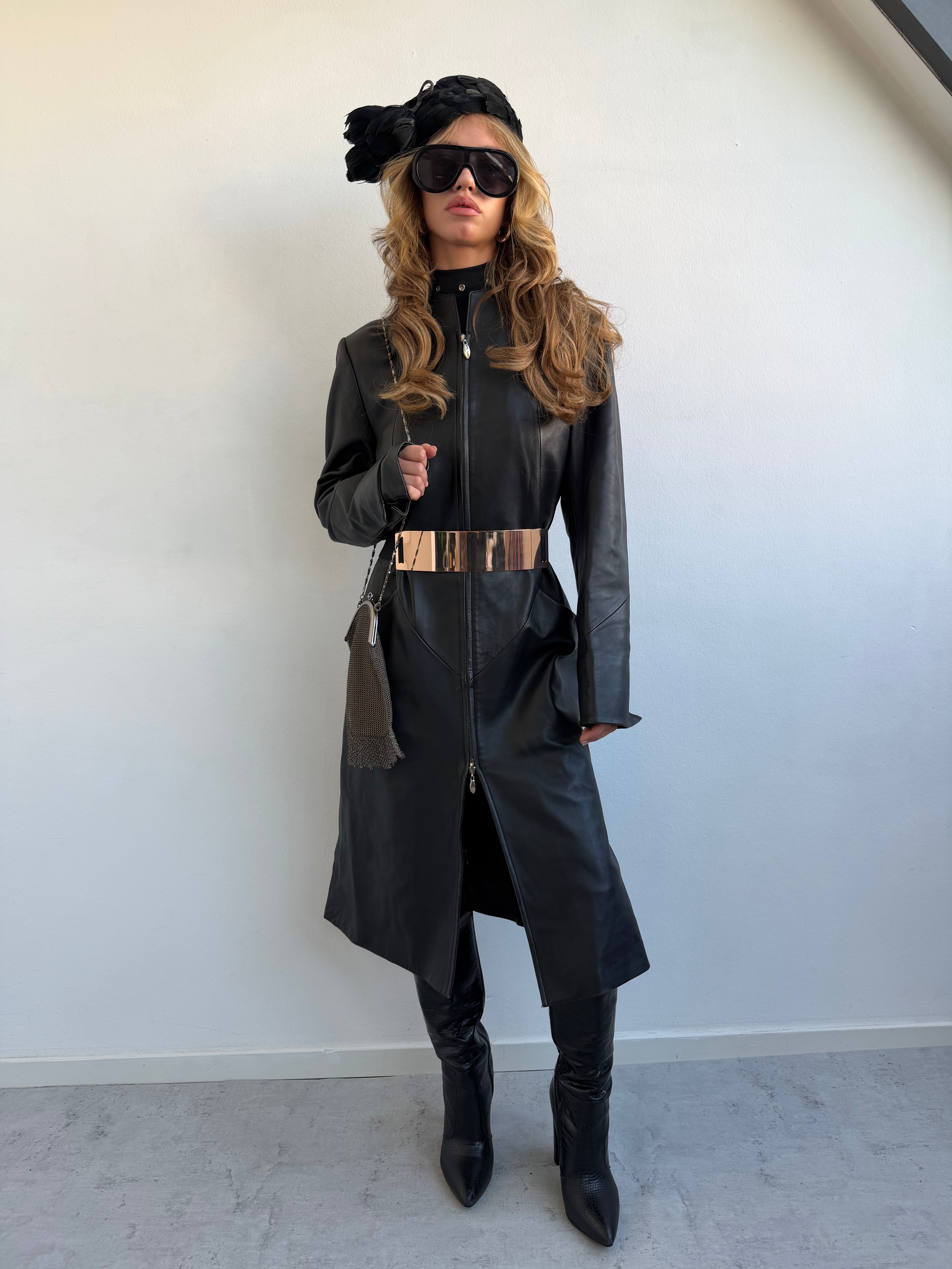 REAL LEATHER COAT