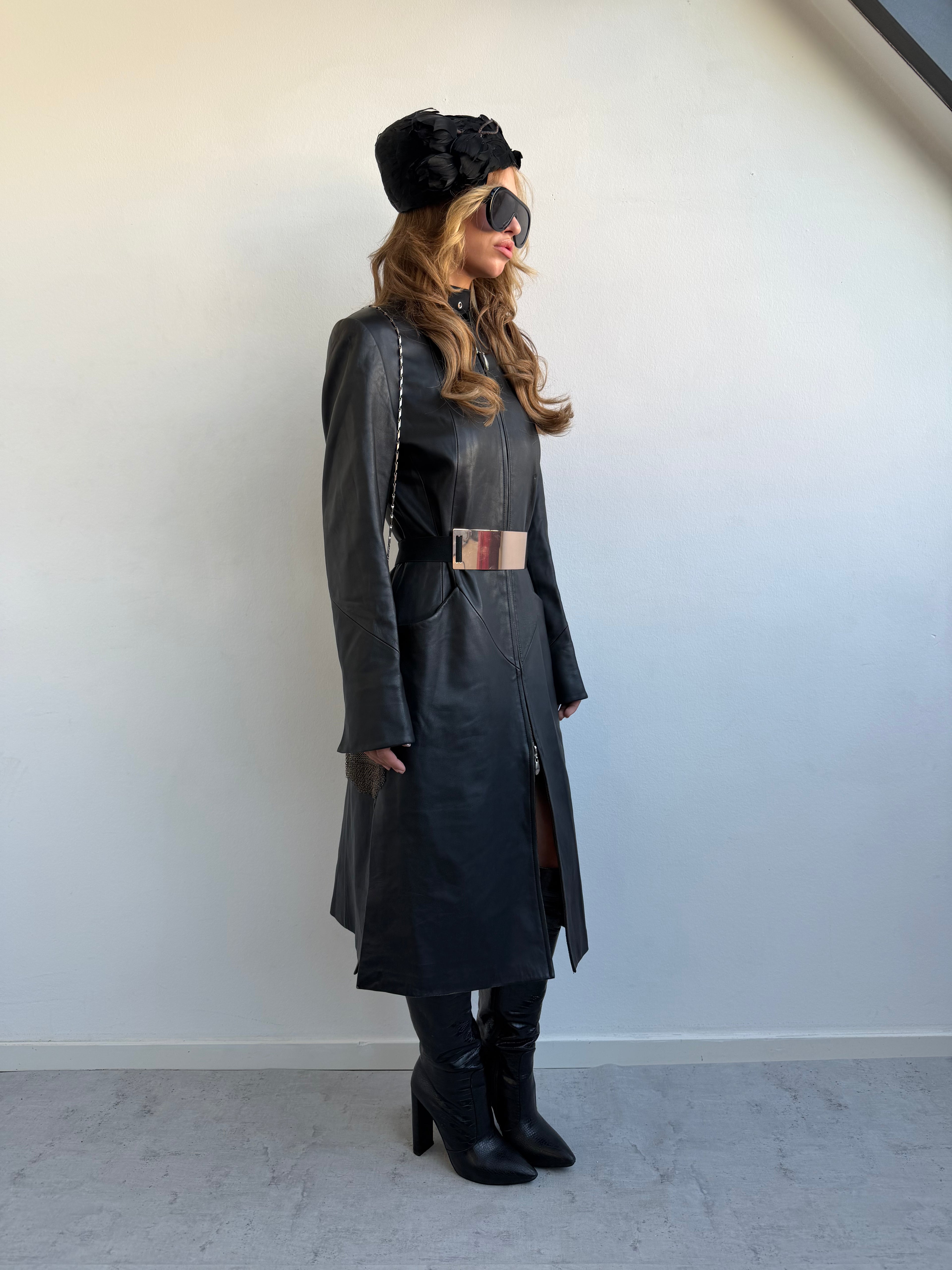 REAL LEATHER COAT