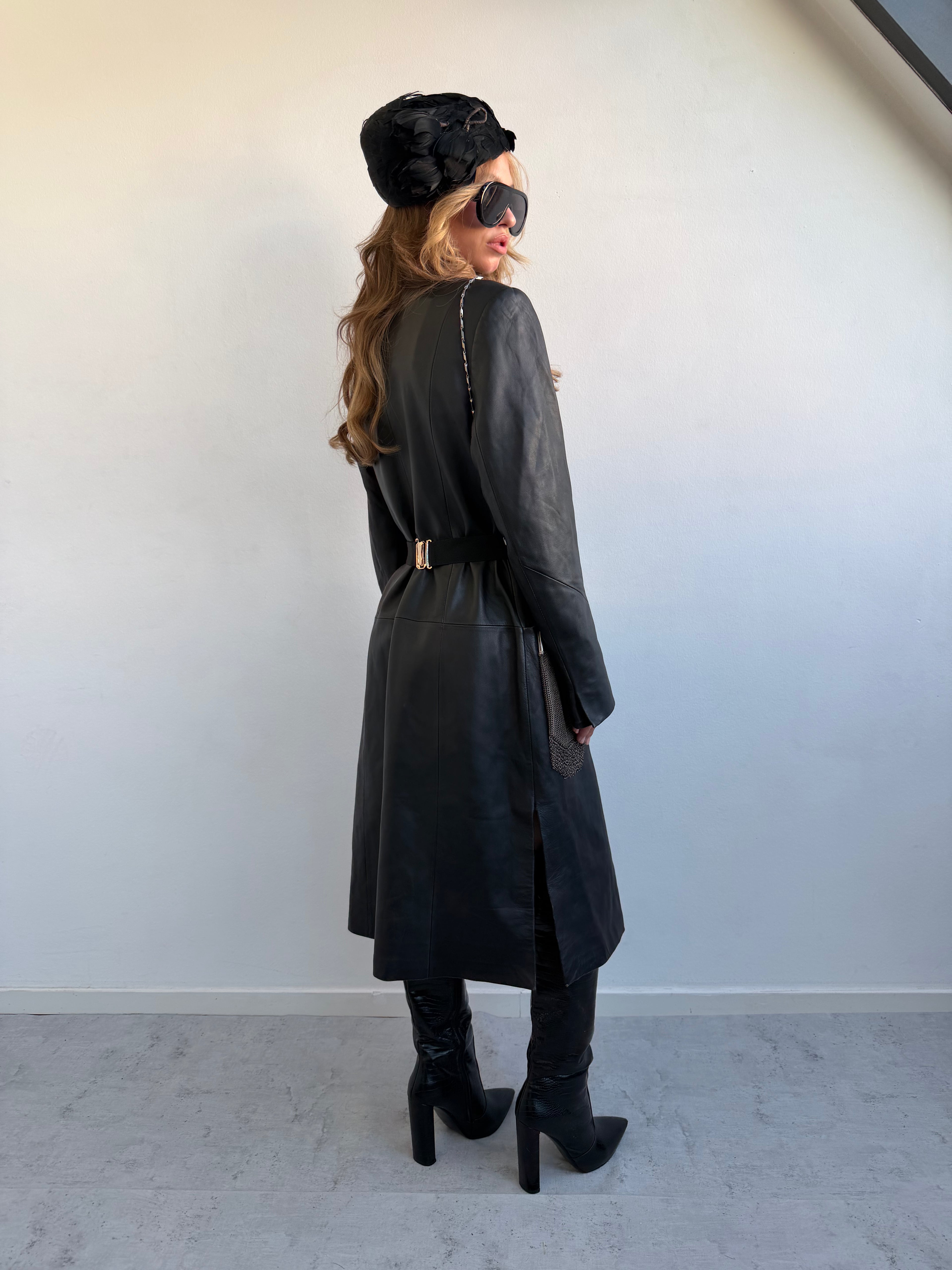 REAL LEATHER COAT