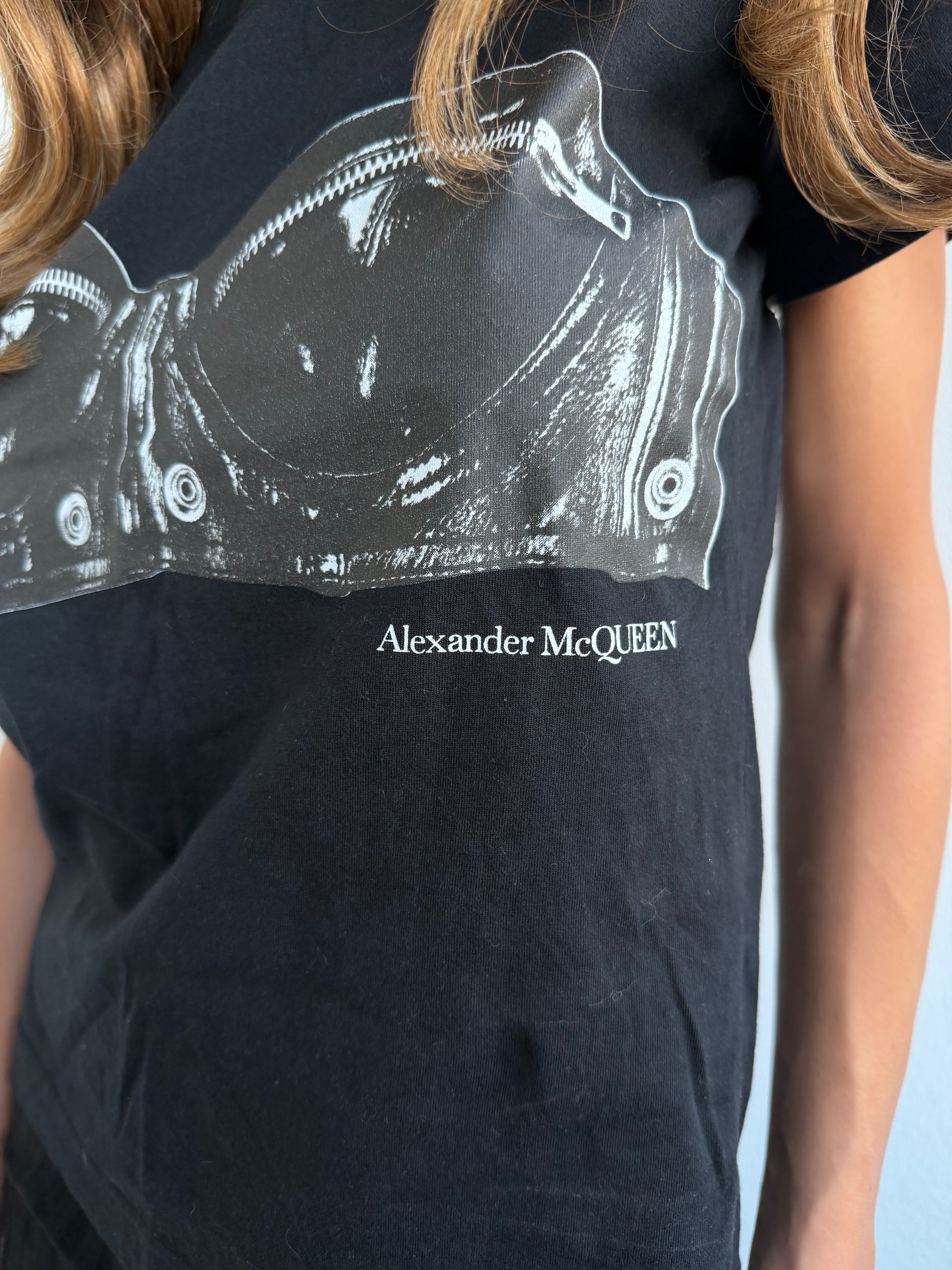 ALEXANDER MCQUEEN biker bra