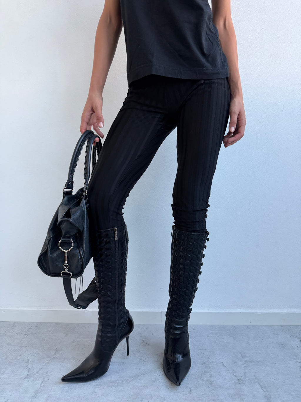 striped leggings