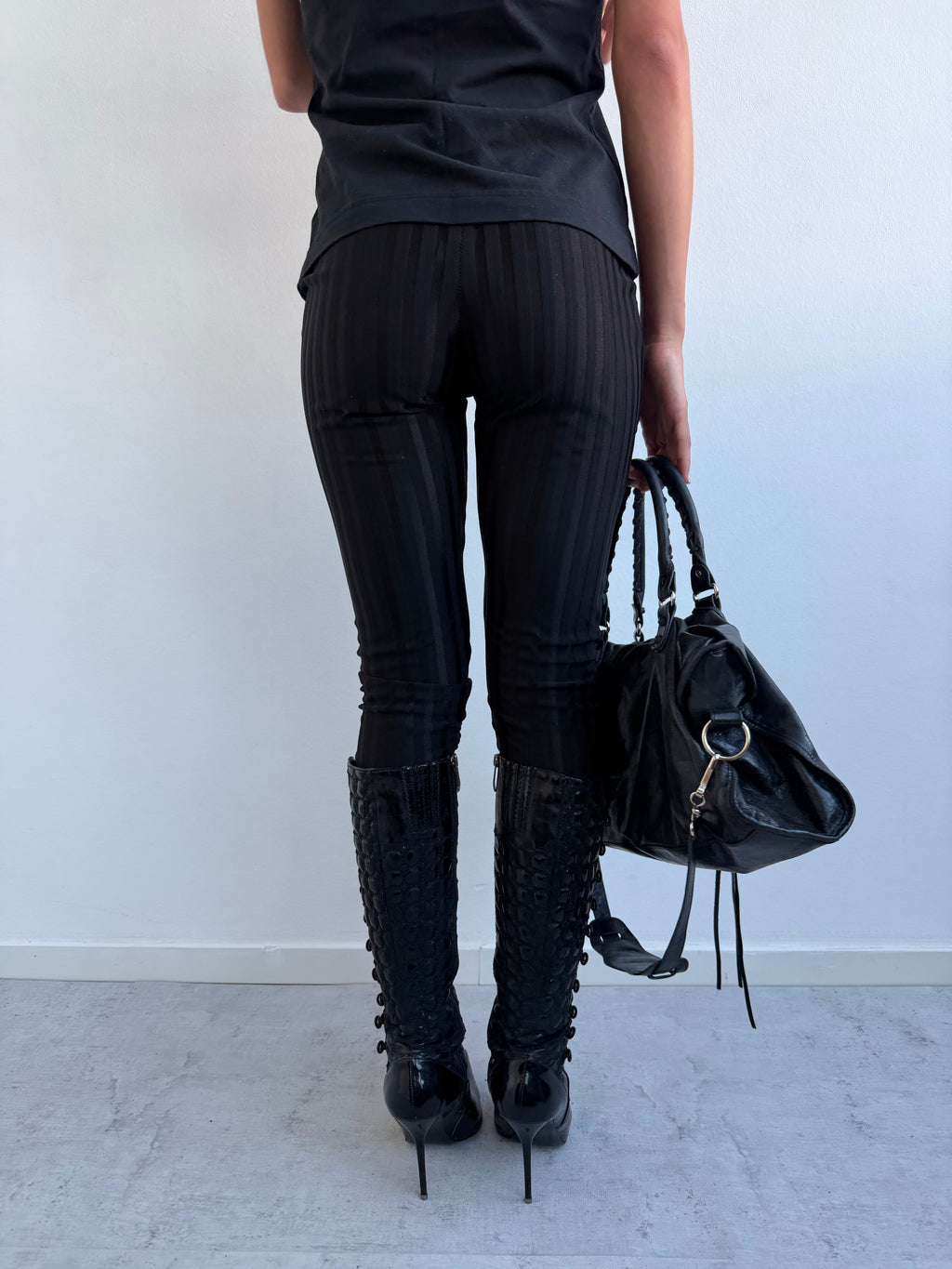 striped leggings