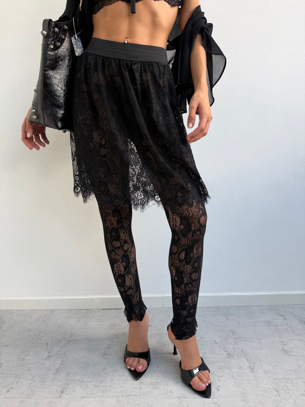 LACE SKIRT + LEGGINGS