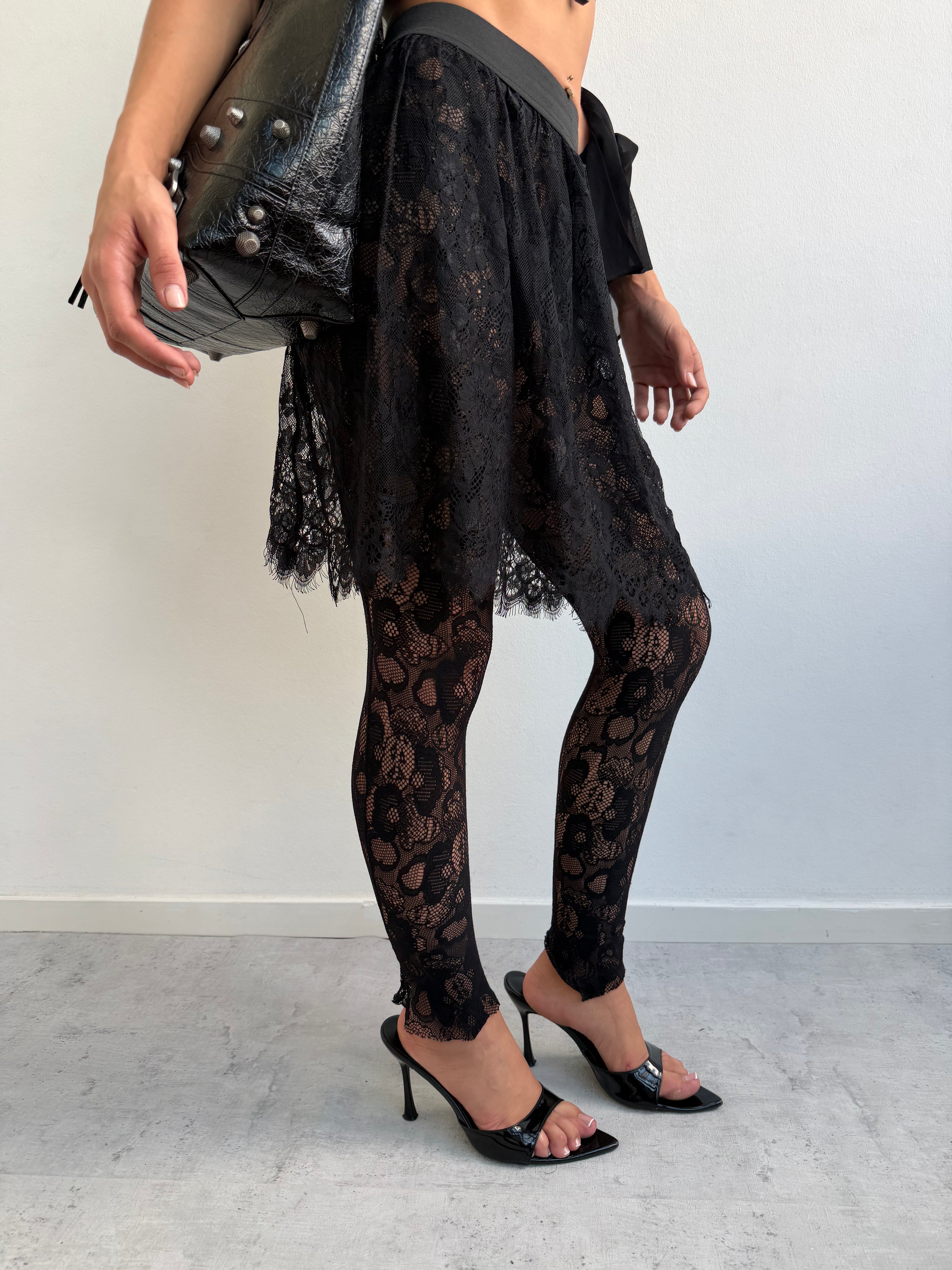 LACE SKIRT + LEGGINGS