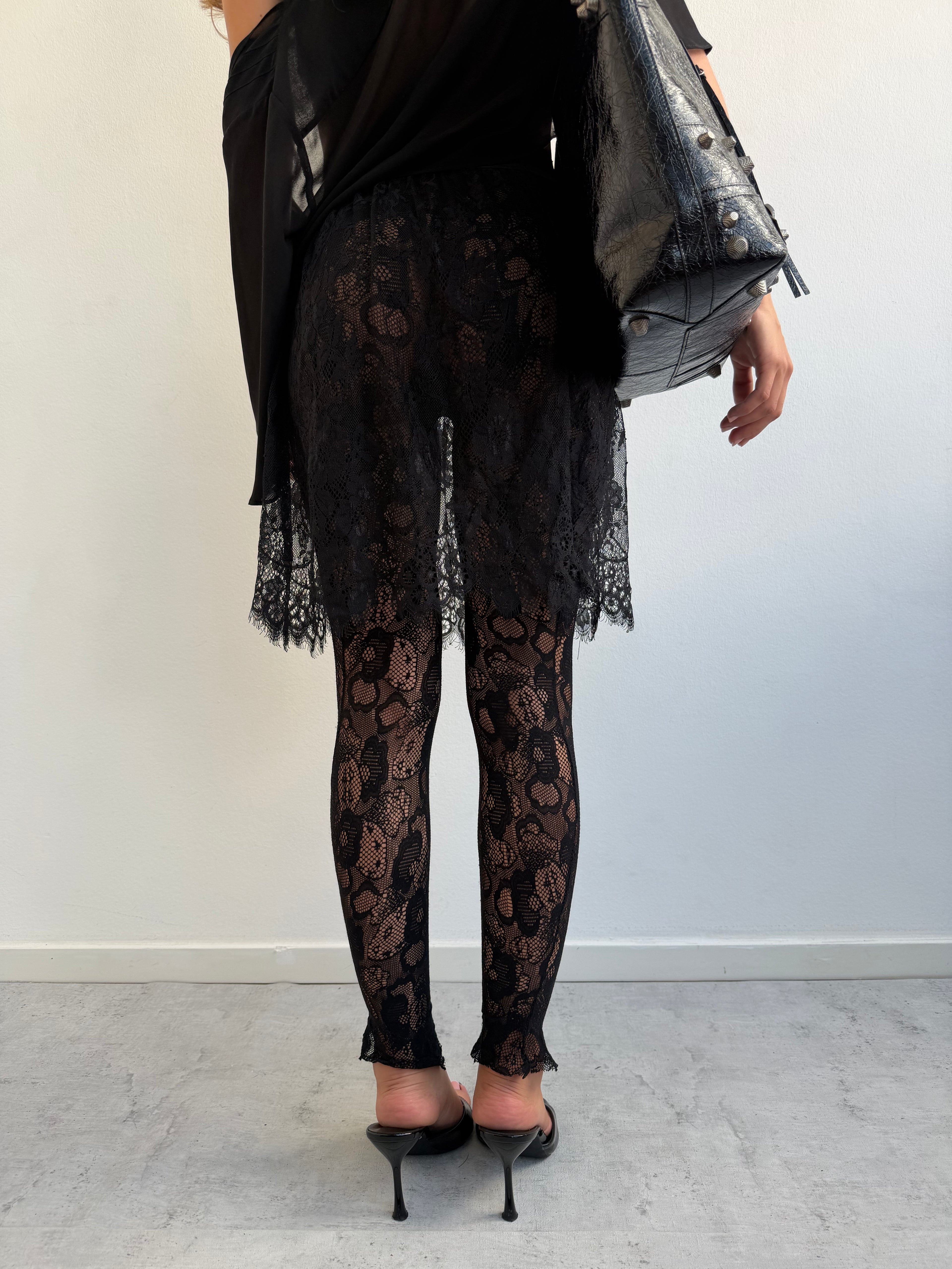 LACE SKIRT + LEGGINGS